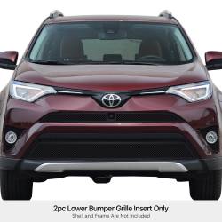 APS - APS Wire Mesh Bumper Grille Black for 16-18 Toyota RAV4 GR20GEE83H - Image 1