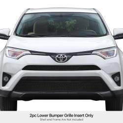 APS - APS Wire Mesh Bumper Grille Black for 16-18 Toyota RAV4 GR20GEE84H - Image 1