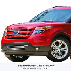 APS - APS Stainless Billet Bumper Grille Polish 11-15 Ford Explorer GR06FEE59S - Image 1