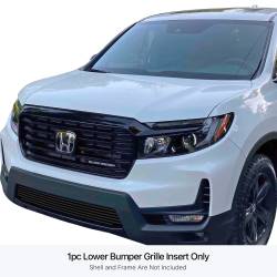 APS - APS Stainless Billet Bumper Grille Black 21-25 Honda Ridgeline GR08FEA89J - Image 1