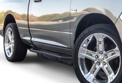 APS - APS IA04SAG8B Truck Armor Running Boards Black for 09-18 RAM 1500/HD Reg - Image 1