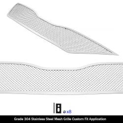 APS - APS Wire Mesh Grille Polish for 11-17 Toyota Sienna SE GR20GFD99T - Image 2