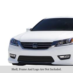 APS - APS GR08FEI17J Stainless Billet Bumper Grille Black for 13-15 Honda Accord Sedan - Image 1