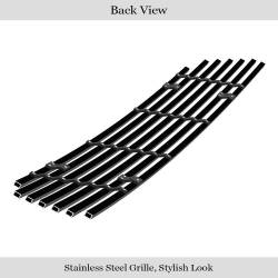APS - APS GR08FEI17J Stainless Billet Bumper Grille Black for 13-15 Honda Accord Sedan - Image 3