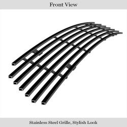 APS - APS GR08FEI17J Stainless Billet Bumper Grille Black for 13-15 Honda Accord Sedan - Image 2