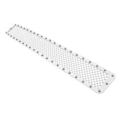 APS - APS Rivet Style Stainless Bumper Grille Polish 15-19 Silverado HD GR03LEA84S - Image 2