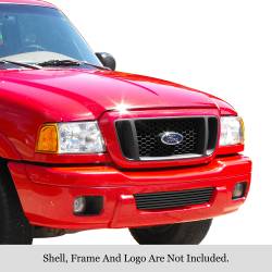 APS - APS Stainless Billet Bumper Grille Black 04-05 Ford Ranger GR06FEG37J - Image 1