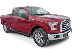 APS - APS Truck Armor Running Boards Black 15-25 F150/Super Duty Ext IA06SAH8B - Image 2