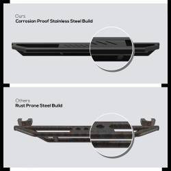 APS - APS Truck Armor Running Boards Black 15-25 F150/Super Duty Reg IA06SAH9B - Image 4