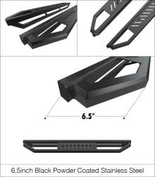 APS - APS Truck Armor Running Boards Black 15-25 F150/Super Duty Reg IA06SAH9B - Image 3