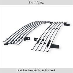 APS - APS Stainless Billet Grille Polish 01-02 Silverado 2500/3500 GR03HEC26S - Image 2