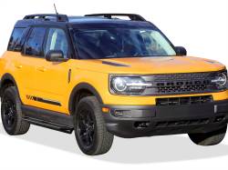 APS - APS Truck Armor Running Boards Black 21-25 Ford Bronco Sport IA06SCA0H - Image 2