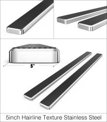 APS - APS IStep 5" Running Boards Brushed for 02-08 RAM 1500/HD Quad IB04EJJ2A - Image 3