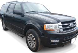 APS - APS IA06SIB5B Truck Armor Running Boards Black for 07-17 Ford Expedition EL - Image 2