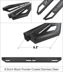APS - APS Truck Armor Running Boards Black 04-08 Ford F150 Crew IA06SJD4B - Image 3