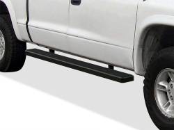 APS - APS IStep 6" Running Boards Black for 00-04 Dodge Dakota Quad IB04FAD9B - Image 1
