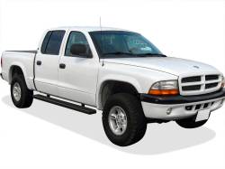 APS - APS IStep 6" Running Boards Black for 00-04 Dodge Dakota Quad IB04FAD9B - Image 2