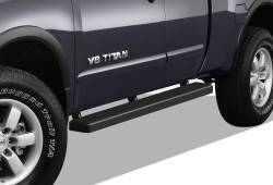 APS - APS IStep 5" Running Boards Black for 04-25 Titan/XD King IB14EJD9B - Image 1