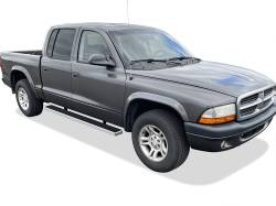 APS - APS IStep 6" Running Boards Brushed for 00-04 Dodge Dakota Quad IB04FAD9C - Image 2