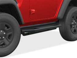 APS - APS Truck Armor Running Boards Black for 18-25 Wrangler JL 2DR IA10SAA6B - Image 1