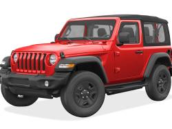 APS - APS Truck Armor Running Boards Black for 18-25 Wrangler JL 2DR IA10SAA6B - Image 2