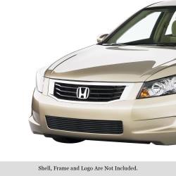 APS - APS Stainless Billet Bumper Grille Black 08-10 Honda Accord Sedan GR08FFE90J - Image 1
