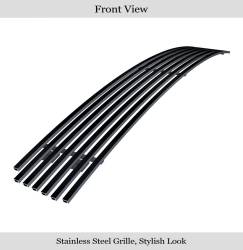 APS - APS Stainless Billet Bumper Grille Black 08-10 Honda Accord Sedan GR08FFE90J - Image 2