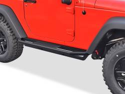 APS - APS Truck Armor Running Boards Black for 07-18 Wrangler JK 2DR IA10SAJ6B - Image 1