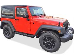 APS - APS Truck Armor Running Boards Black for 07-18 Wrangler JK 2DR IA10SAJ6B - Image 2