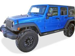 APS - APS Truck Armor Running Boards Black for 07-18 Wrangler JK 4DR IA10SAJ7B - Image 2