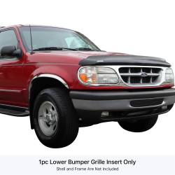 APS - APS Stainless Billet Bumper Grille Black 95-98 Ford Explorer GR06FEJ24J - Image 1