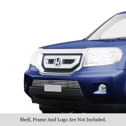 APS - APS Stainless Billet Bumper Grille Polish 09-11 Honda Pilot GR08FFE98S - Image 1