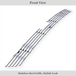 APS - APS Stainless Billet Bumper Grille Polish 09-11 Honda Pilot GR08FFE98S - Image 2