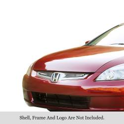 APS - APS Stainless Billet Grille Polish 03-05 Honda Accord Sedan GR08FGA03S - Image 1