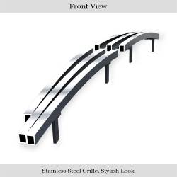 APS - APS Stainless Billet Grille Polish 03-05 Honda Accord Sedan GR08FGA03S - Image 2