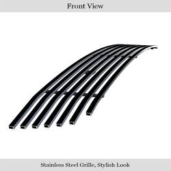 APS - APS GR08FGA04J Stainless Billet Bumper Grille Black for 03-05 Accord Sedan - Image 2