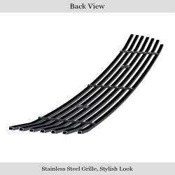 APS - APS GR08FGA04J Stainless Billet Bumper Grille Black for 03-05 Accord Sedan - Image 3