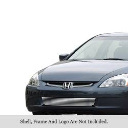 APS - APS Stainless Billet Bumper Grille Polish 03-05 Honda Accord Sedan GR08FGA04S - Image 1