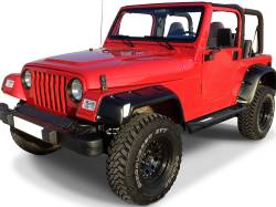 APS - APS Truck Armor Running Boards Black for 87-06 Wrangler YJ/TJ IA10SJH4B - Image 2