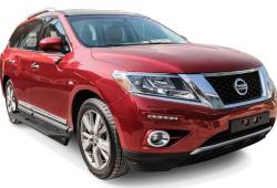 APS - APS Truck Armor Running Boards Black for 13-21 Nissan Pathfinder IA14SIG2B - Image 2
