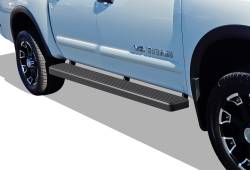 APS - APS IStep 6" Running Boards Black for 04-25 Titan/XD Crew IB14FJE0B - Image 1