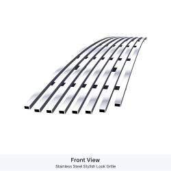 APS - APS Stainless Billet Bumper Grille Polish 96-97 Honda Accord GR08FGA35S - Image 2
