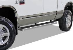 APS - APS IStep 6" Running Boards Brushed for 02-08 RAM 1500/HD Quad IB04FJJ2A - Image 1