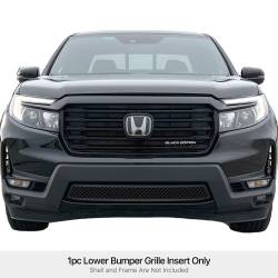 APS - APS Wire Mesh Bumper Grille Black 21-25 Honda Ridgeline GR08GEA89K - Image 1