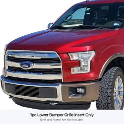 APS - APS Stainless Billet Bumper Grille Black 15-17 Ford F150 GR06FFC13J - Image 1