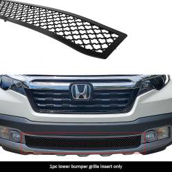 APS - APS Wire Mesh Bumper Grille Black 17-20 Honda Ridgeline GR08GEJ05K - Image 1