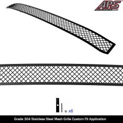 APS - APS Wire Mesh Bumper Grille Black 17-20 Honda Ridgeline GR08GEJ05K - Image 2