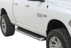 APS - APS IRunning Running Boards Polish for 09-18 RAM 1500 Quad IB04RAG9A - Image 1