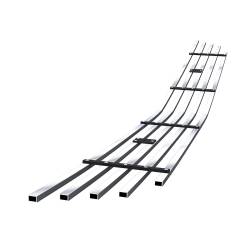 APS - APS Stainless Billet Bumper Grille Polish 15-17 Mustang 2.3L/V6 GR06FFD03S - Image 3