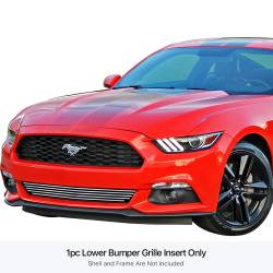 APS - APS Stainless Billet Bumper Grille Polish 15-17 Mustang 2.3L/V6 GR06FFD03S - Image 1